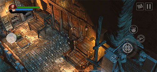 <strong>BRAIN TEASING AND CHASM&nbsp;LEAPING</strong> Leap, grapple and swing your way past cunning puzzles and trap-laden challenges.