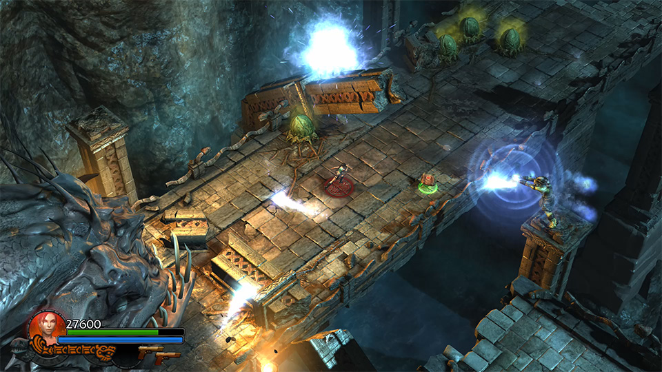 TWO ACTION-PACKED ADVENTURES&nbsp;IN&nbsp;ONE  <span>Race against time in <em>Guardian of Light</em> to unlock the secrets of the Mirror of Smoke and imprison Xolotl, the Aztec god of lightning and death, before he can plunge the world into eternal darkness. </p><p>And in <em>Temple of Osiris</em>, battle through Ancient Egyptian tombs to reunite the Fragments of Osiris and prevent Set, God of Evil, from enslaving all of humanity. </span>