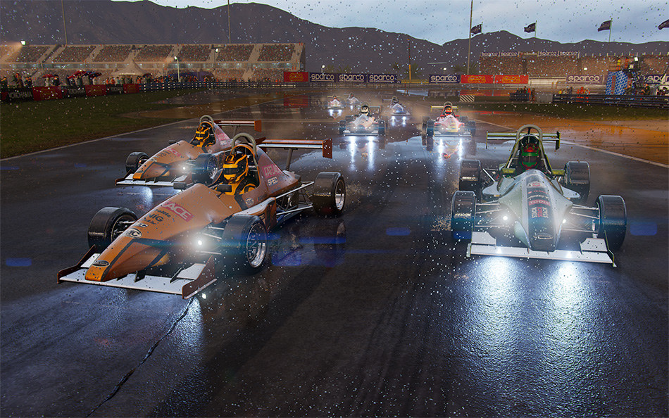 <strong>RACE ACROSS 10 DISCIPLINES</strong> <span>Take high-performance cars to their limits, from prototype GTs and hypercars, to trucks and open-wheelers. Pit yourself against the pack or beat your best times in high-speed circuit racing, Elimination races, Drift contests, and all-out destruction in Classic Car-Nage.</span>