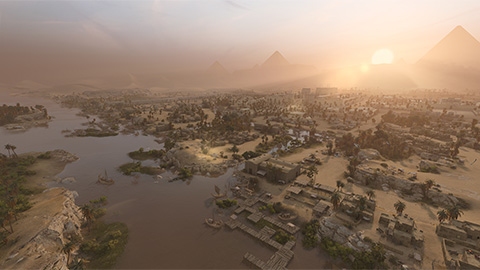 UNEARTH ANCIENT EGYPT<span>On your journey to becoming Pharaoh, uncover a lush, vibrant recreation of ancient Egypt. From the fertile banks of the Nile to the windswept deserts of the Sinai  and the mountains of Anatolia, the beauty of the land is brought magnificently to life.</span>