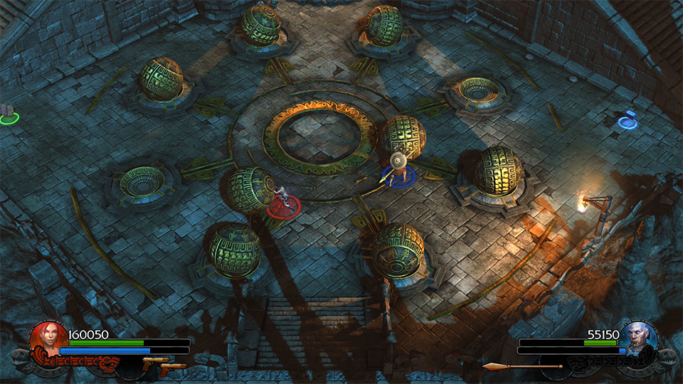 REWARDING PUZZLES <span>Solve fiendish environmental puzzles, and decode the ingeniously designed Challenge Tombs to unlock bonus rewards.</span>